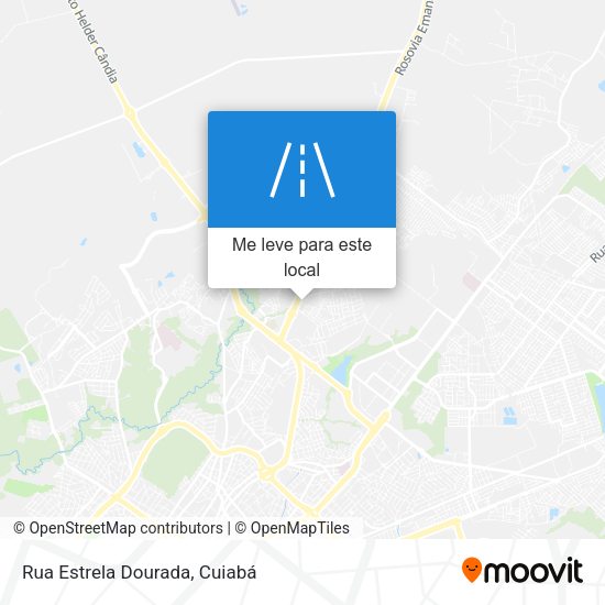 Rua Estrela Dourada mapa