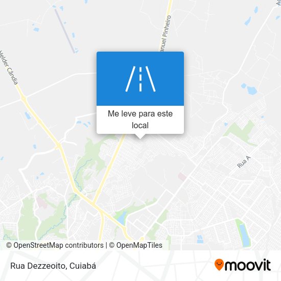 Rua Dezzeoito mapa