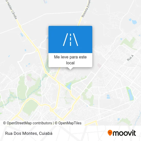 Rua Dos Montes mapa