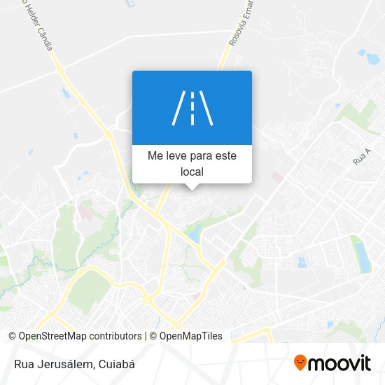 Rua Jerusálem mapa