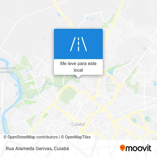 Rua Alameda Gerivas mapa