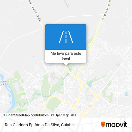 Rua Clarindo Epifânio Da Silva mapa