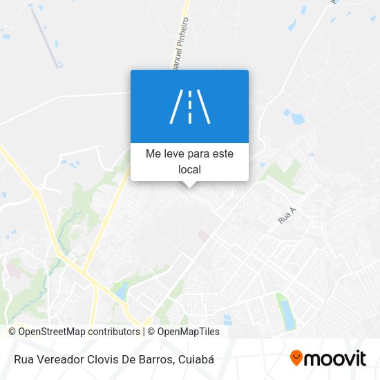 Rua Vereador Clovis De Barros mapa