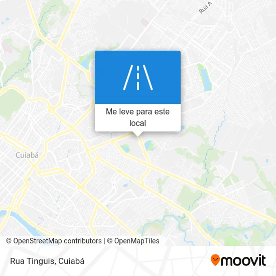 Rua Tinguis mapa