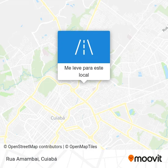Rua Amambai mapa