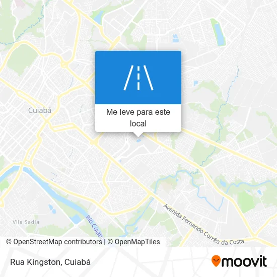 Rua Kingston mapa