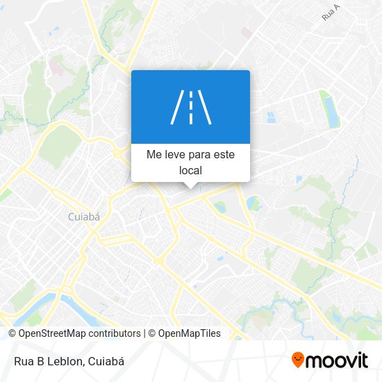Rua B Leblon mapa
