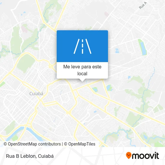 Rua B Leblon mapa