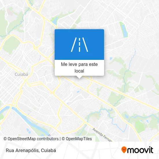Rua Arenapólis mapa