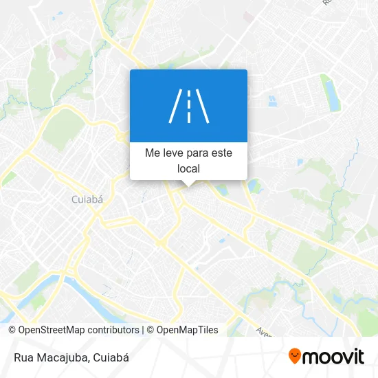 Rua Macajuba mapa