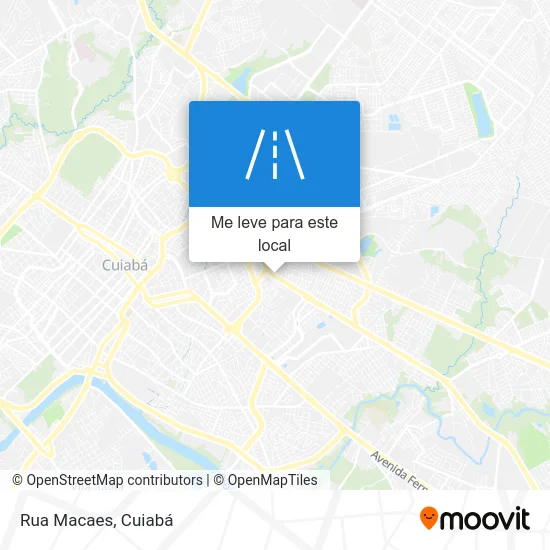Rua Macaes mapa