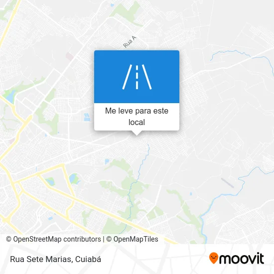 Rua Sete Marias mapa