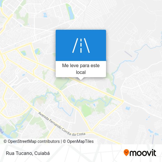 Rua Tucano mapa