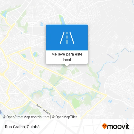 Rua Gralha mapa