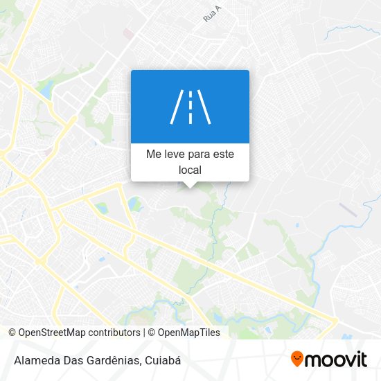 Alameda Das Gardênias mapa