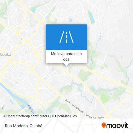 Rua Modena mapa