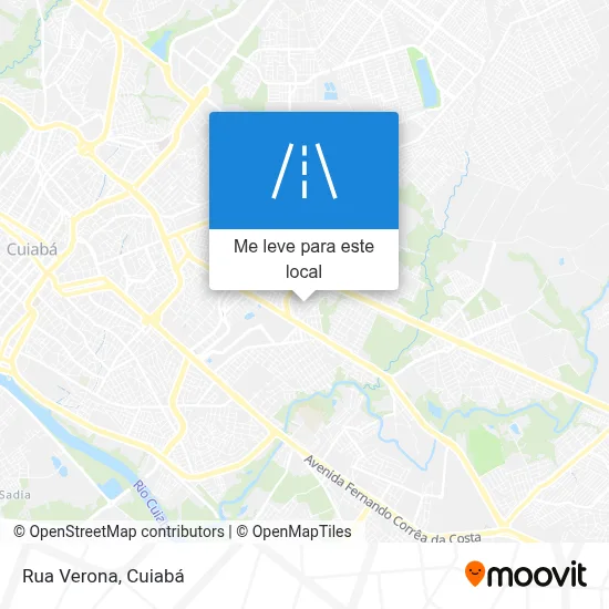 Rua Verona mapa