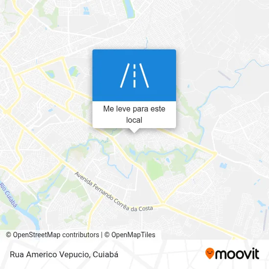 Rua Americo Vepucio mapa
