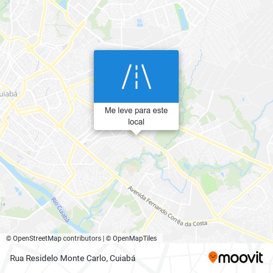 Rua Residelo Monte Carlo mapa