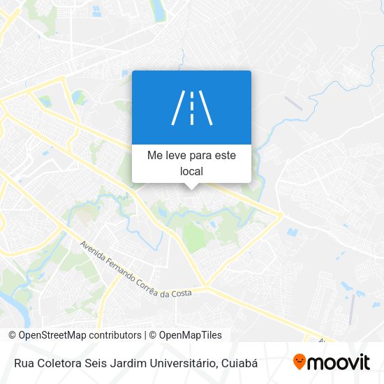 Rua Coletora Seis Jardim Universitário mapa