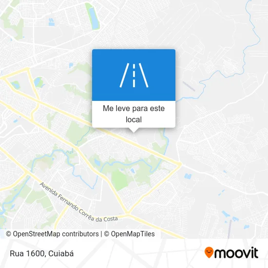 Rua 1600 mapa