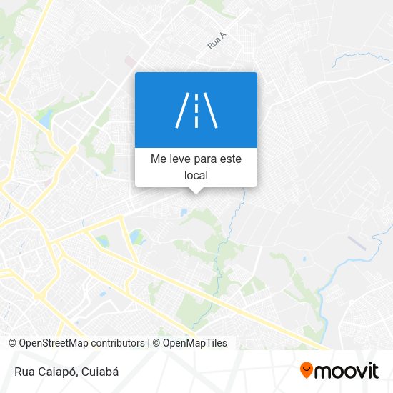 Rua Caiapó mapa