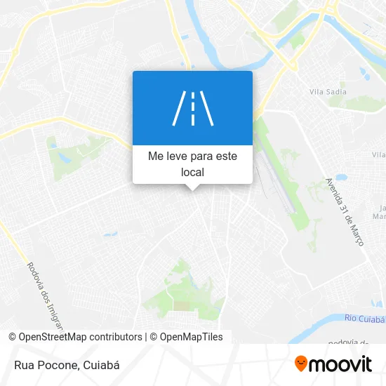Rua Pocone mapa