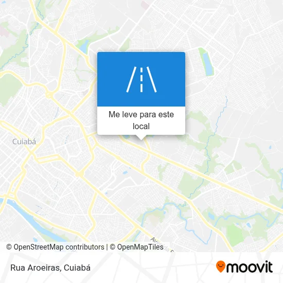 Rua Aroeiras mapa