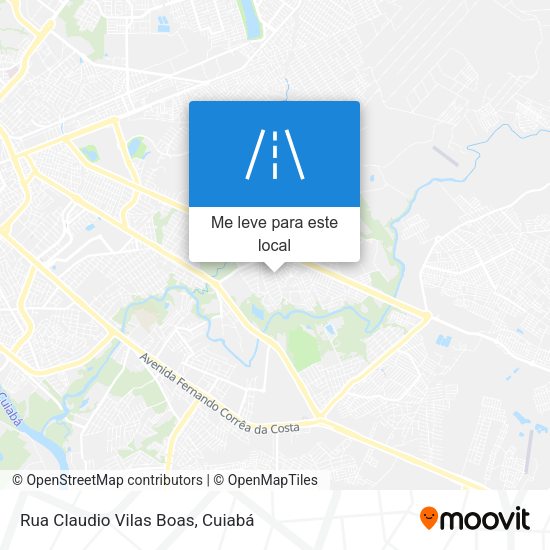 Rua Claudio Vilas Boas mapa