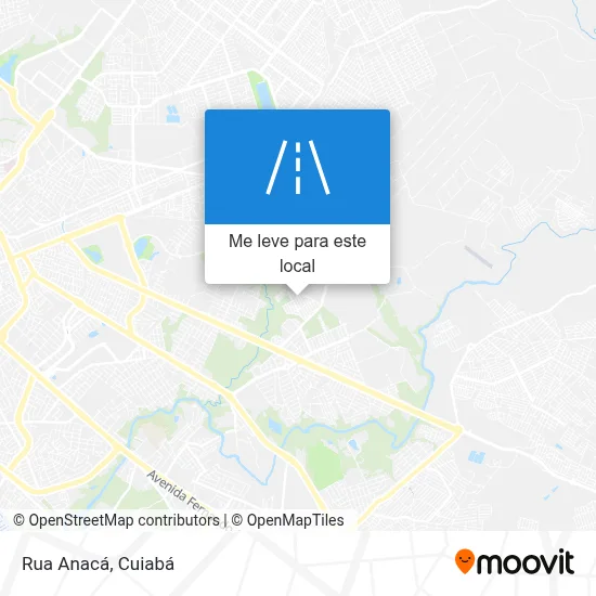 Rua Anacá mapa