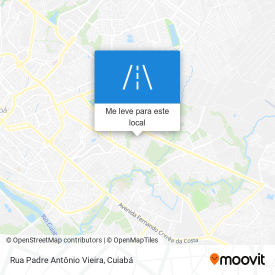 Rua Padre Antônio Vieira mapa