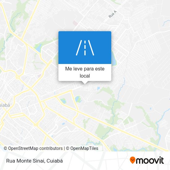 Rua Monte Sinai mapa