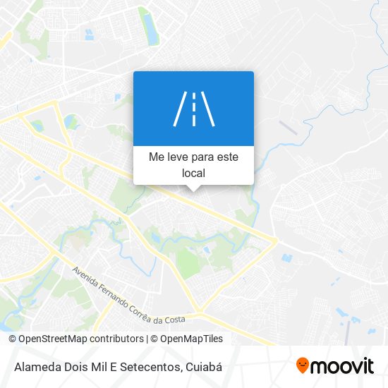 Alameda Dois Mil E Setecentos mapa