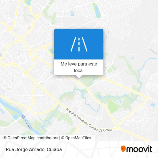 Rua Jorge Amado mapa