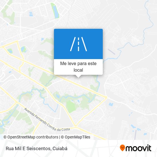 Rua Mil E Seiscentos mapa