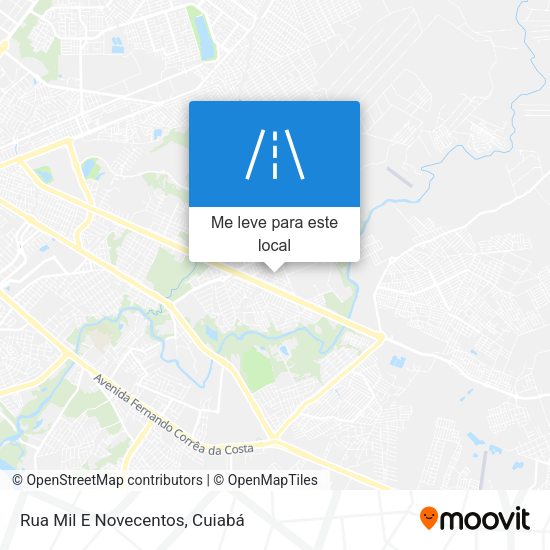 Rua Mil E Novecentos mapa