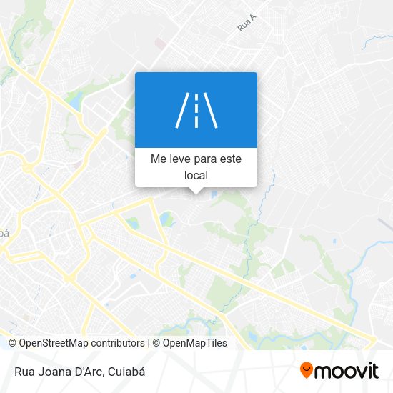 Rua Joana D'Arc mapa
