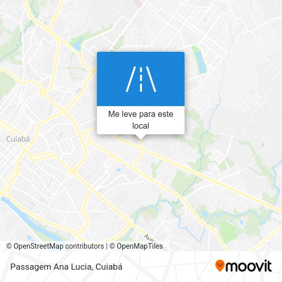 Passagem Ana Lucia mapa