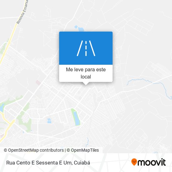 Rua Cento E Sessenta E Um mapa