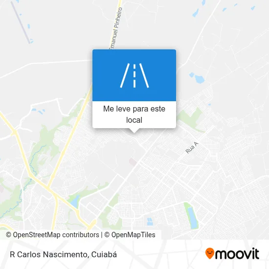 R Carlos Nascimento mapa