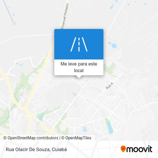 Rua Olacir De Souza mapa