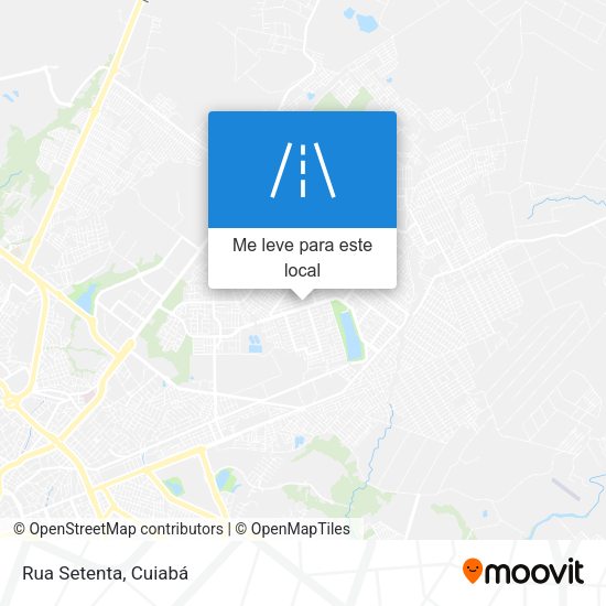 Rua Setenta mapa