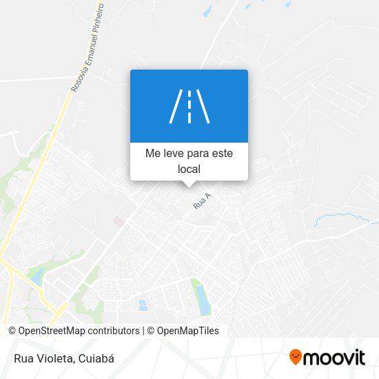 Rua Violeta mapa