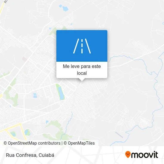 Rua Confresa mapa