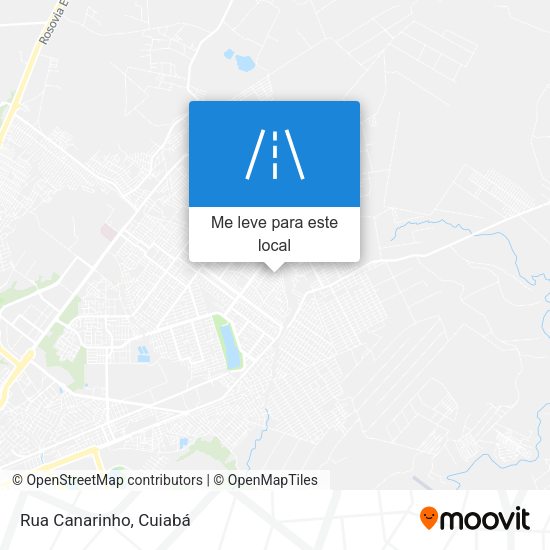 Rua Canarinho mapa