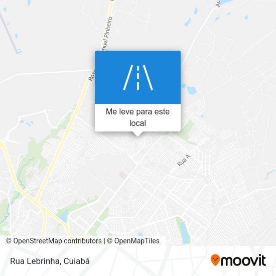 Rua Lebrinha mapa