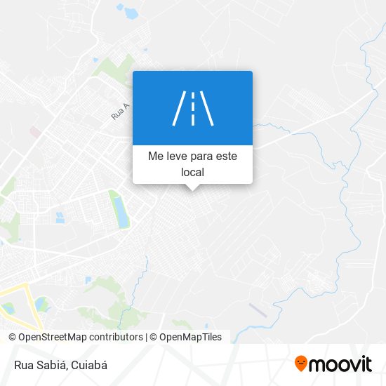 Rua Sabiá mapa