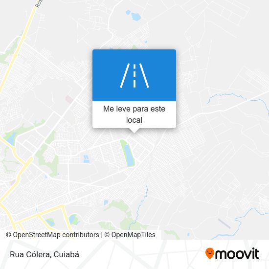 Rua Cólera mapa