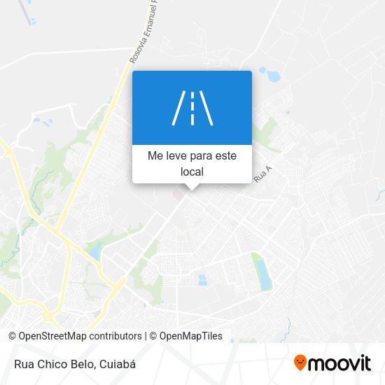 Rua Chico Belo mapa