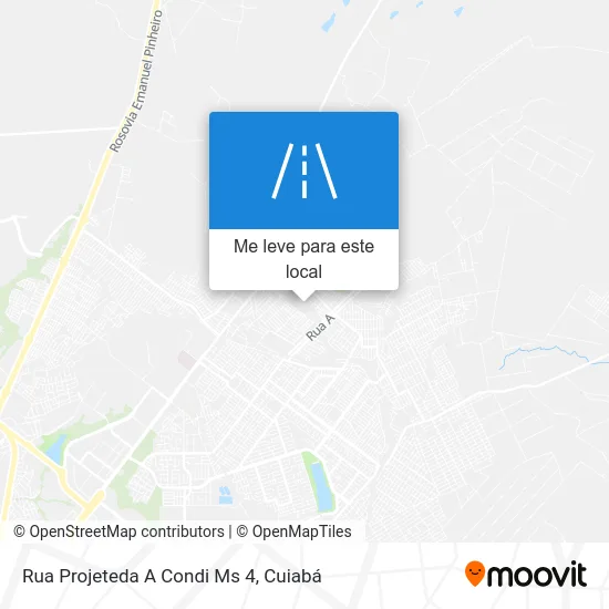 Rua Projeteda A Condi Ms 4 mapa